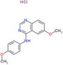 6-methoxy-N-(4-methoxyphenyl)quinazolin-4-amine hydrochloride