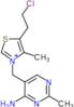 3-[(4-amino-2-methylpyrimidin-5-yl)methyl]-5-(2-chloroethyl)-4-methyl-1,3-thiazol-3-ium