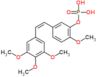 2-methoxy-5-[(Z)-2-(3,4,5-trimethoxyphenyl)ethenyl]phenyl dihydrogen phosphate