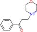 4-(3-oxo-3-phenylpropyl)morpholin-4-ium