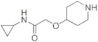N-Cyclopropyl-2-(4-piperidinyloxy)acetamide