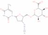 3'-azido-3'-deoxy-5'-O-beta-glucopyranuronosylthymidine