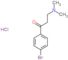 1-Propanone, 1-(4-bromophenyl)-3-(dimethylamino)-, hydrochloride (1:1)