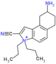 8-amino-2-cyano-3,3-dipropyl-6,7,8,9-tetrahydro-3H-benzo[e]indolium