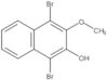 1,4-Dibromo-3-methoxy-2-naphthalenol