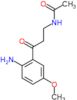 N-[3-(2-amino-5-methoxyphenyl)-3-oxopropyl]acetamide