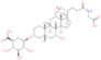 (2S,3S,4S,5R,6R)-6-{[(3R,5R,7R,8R,9S,10S,12S,13R,14S,17R)-17-{(2R)-5-[(carboxymethyl)amino]-5-oxopentan-2-yl}-7,12-dihydroxy-10,13-dimethylhexadecahydro-1H-cyclopenta[a]phenanthren-3-yl]oxy}-3,4,5-trihydroxytetrahydro-2H-pyran-2-carboxylic acid (non-prefe