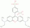 hydrogen 3,6-bis(diethylamino)-9-(2,4-disulphonatophenyl)xanthylium