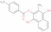 1,2,4-naftalenotriol, 3-metil-, 2-(4-aminobenzoato)