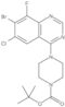 1-Piperazinecarboxylic acid, 4-(7-bromo-6-chloro-8-fluoro-4-quinazolinyl)-, 1,1-dimethylethyl ester