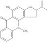 (-)-1,11-Dihydro-5-hydroxy-11-methyl-2-(1-methylethenyl)furo[2,3-c]acridin-6(2H)-one