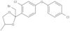 2-(Bromomethyl)-2-[2-chloro-4-(4-chlorophenoxy)phenyl]-4-methyl-1,3-dioxolane