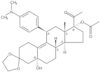 19-Norpregn-9-ene-3,20-dione, 17-(acetyloxy)-11-[4-(dimethylamino)phenyl]-5-hydroxy-, cyclic 3-(1,2-ethanediyl acetal), (5α,11β)-