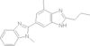 2-Propyl-4-methyl-6-(1-methylbenzimidazol-2-yl)benzimidazole