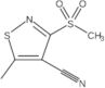 5-Methyl-3-(methylsulfonyl)-4-isothiazolecarbonitrile