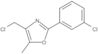 4-(Chloromethyl)-2-(3-chlorophenyl)-5-methyloxazole