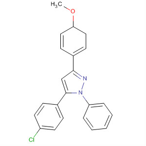 1H-Pyrazole,5-(4-chlorophenyl)-4,5-dihydro-3-(4-methoxyphenyl)-1-phenyl-