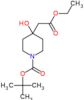 tert-butyl 4-(2-ethoxy-2-oxoethyl)-4-hydroxypiperidine-1-carboxylate