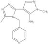 1-Methyl-4-[5-methyl-4-(4-pyridinylmethyl)-4H-1,2,4-triazol-3-yl]-1H-pyrazol-5-amine