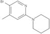 5-Bromo-4-methyl-2-(1-piperidinyl)pyridine