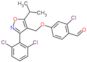 2-chloro-4-{[3-(2,6-dichlorophenyl)-5-(propan-2-yl)-1,2-oxazol-4-yl]methoxy}benzaldehyde