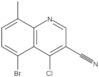 5-Bromo-4-chloro-8-methyl-3-quinolinecarbonitrile