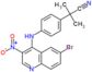 2-[4-[(6-bromo-3-nitro-4-quinolyl)amino]phenyl]-2-methyl-propanenitrile