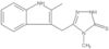 2,4-Dihydro-4-methyl-5-[(2-methyl-1H-indol-3-yl)methyl]-3H-1,2,4-triazole-3-thione