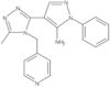 4-[5-Methyl-4-(4-pyridinylmethyl)-4H-1,2,4-triazol-3-yl]-1-phenyl-1H-pyrazol-5-amine