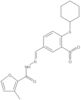 3-Methyl-2-furancarboxylic acid 2-[[4-(cyclohexylthio)-3-nitrophenyl]methylene]hydrazide