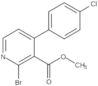 Methyl 2-bromo-4-(4-chlorophenyl)-3-pyridinecarboxylate