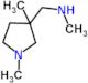 1-(1,3-dimethylpyrrolidin-3-yl)-N-methyl-methanamine