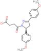 4-[(5S)-3,5-bis(4-methoxyphenyl)-4,5-dihydro-1H-pyrazol-1-yl]-4-oxobutanoate