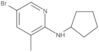 5-Bromo-N-cyclopentyl-3-methyl-2-pyridinamine