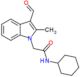 N-cyclohexyl-2-(3-formyl-2-methyl-1H-indol-1-yl)acetamide