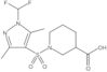 1-[[1-(Difluoromethyl)-3,5-dimethyl-1H-pyrazol-4-yl]sulfonyl]-3-piperidinecarboxylic acid