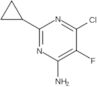 6-Chloro-2-cyclopropyl-5-fluoro-4-pyrimidinamine