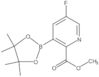 2-Pyridinecarboxylic acid, 5-fluoro-3-(4,4,5,5-tetramethyl-1,3,2-dioxaborolan-2-yl)-, methyl ester