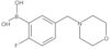 Ácido b-[2-fluoro-5-(4-morfolinilmetil)fenil]borónico