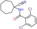 2,6-dichloro-N-(1-cyanocycloheptyl)benzamide