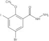 5-Bromo-3-iodo-2-methoxybenzoic acid hydrazide