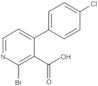 2-Bromo-4-(4-chlorophenyl)-3-pyridinecarboxylic acid