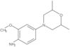 4-(2,6-Dimethyl-4-morpholinyl)-2-methoxybenzenamine