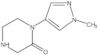 1-(1-Methyl-1H-pyrazol-4-yl)-2-piperazinone
