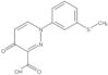 1,4-Dihydro-1-[3-(methylthio)phenyl]-4-oxo-3-pyridazinecarboxylic acid