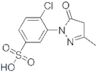 4-chloro-3-(3-methyl-5-oxo-2-pyrazolin-1-yl)benzenesulphonic acid