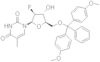 1-[5-O-[Bis(4-methoxyphenyl)phenylmethyl]-2-deoxy-2-fluoro-beta-D-arabinofuranosyl]-5-methyl-2,4(1…