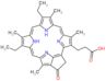 3-(9,14-diethyl-4,8,13,18-tetramethyl-20-oxo-3,4-didehydro-24,25-dihydrophorbin-3-yl)propanoic acid