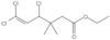 Ethyl 4,6,6-trichloro-3,3-dimethyl-5-hexenoate