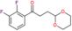 1-(2,3-difluorophenyl)-3-(1,3-dioxan-2-yl)propan-1-one